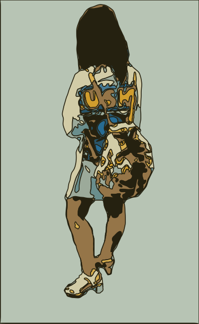 Standing Lady 12 Remix clipart