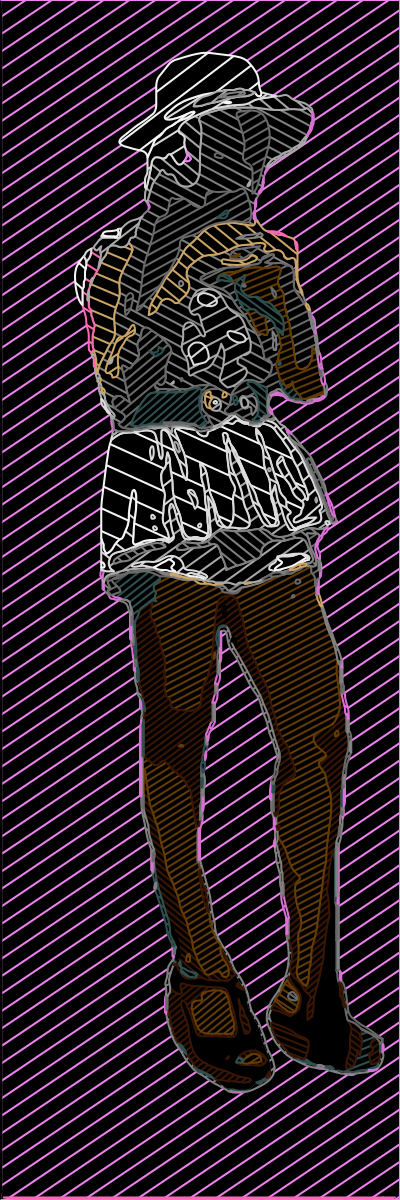 Standing Lady 19 clipart