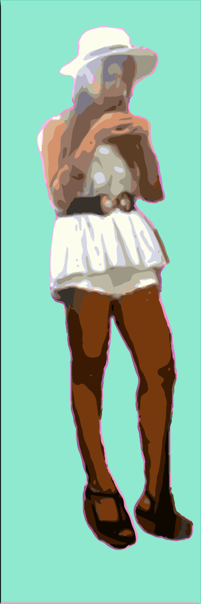 Standing Lady 19 Remix clipart