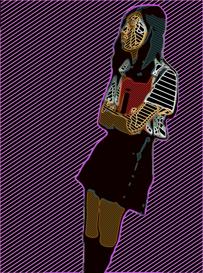 Standing Lady 37 clipart