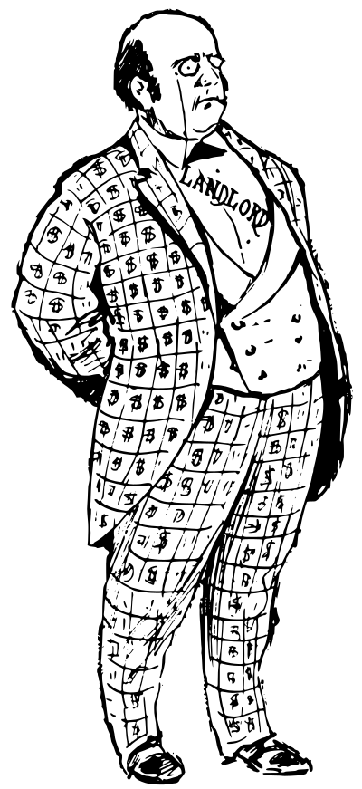 Standing Landlord clipart