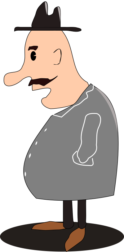 Standing man clipart