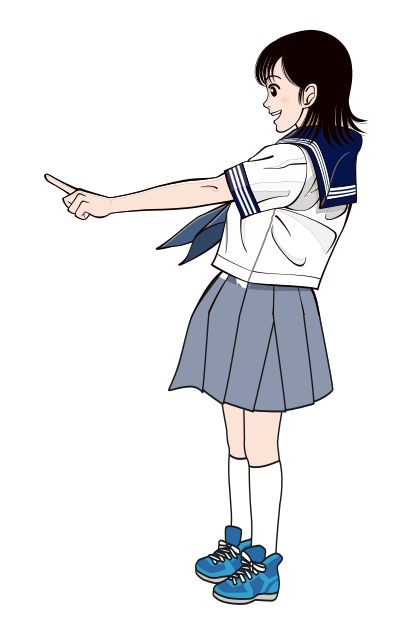Standing School Girl clipart