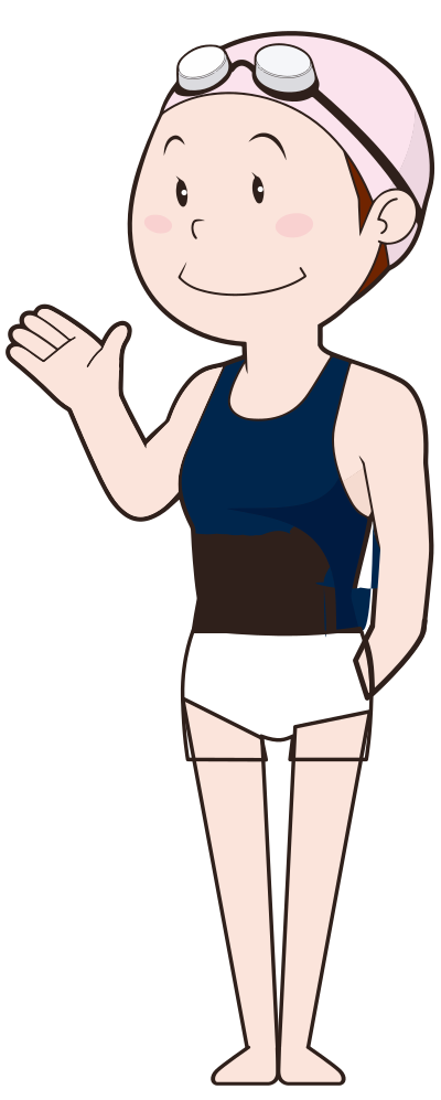 Standing Swimmer clipart