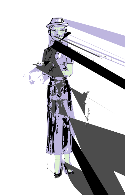 Standing Woman Drawing clipart