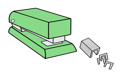 Stapler and Staples clipart