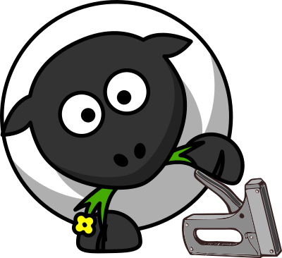 Stapler sheep clipart
