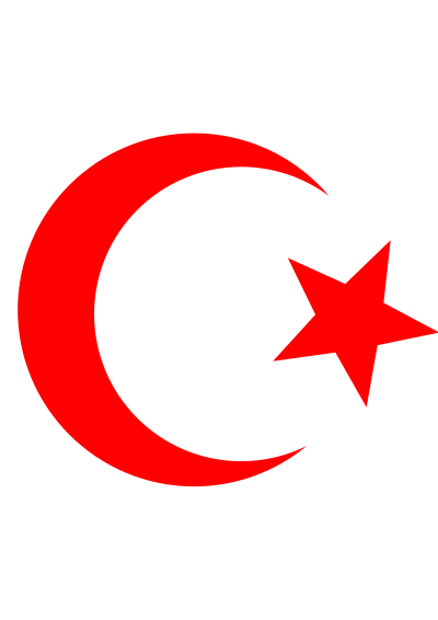 Star and crescent clipart