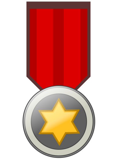 Star award medal remix badge clipart