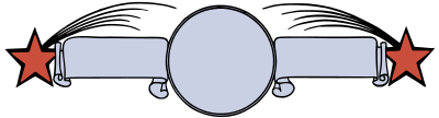 Star Banner Frame - Colour clipart