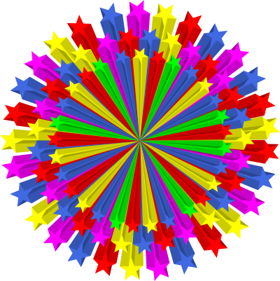 Star circle clipart