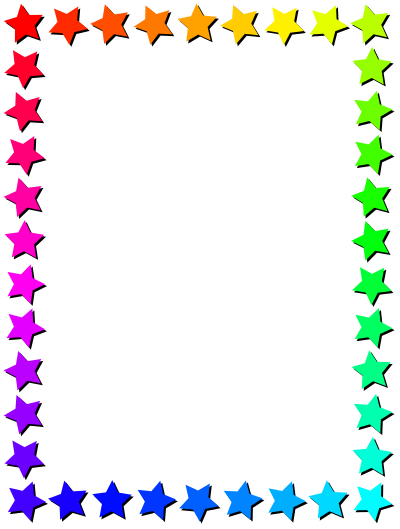 Star frame 3 clipart