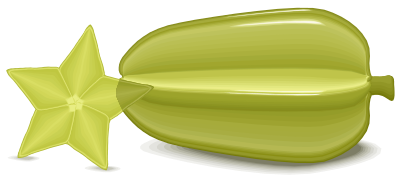 Star fruit clipart