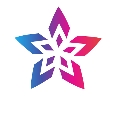Star shape logo design element clipart