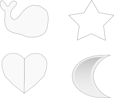 Star silhouette clipart