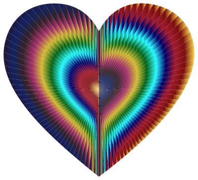 Starburst Heart 13 clipart