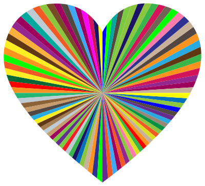 Starburst Heart 18 clipart
