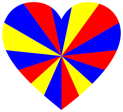 Starburst Heart clipart