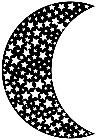 Starry Moon clipart
