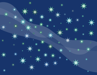 Starry Sky with Milky Way clipart
