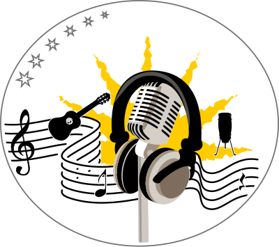 Stars music clipart