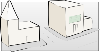 Street sketch clipart