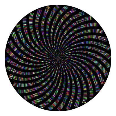 Striped Pinwheel Prismatic clipart