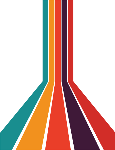Stripes perspective view clipart
