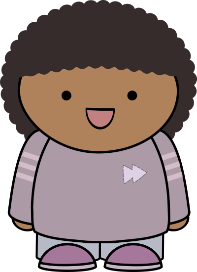 Stripey sleeves clipart