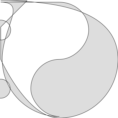 Stroked Yin-Yang clipart