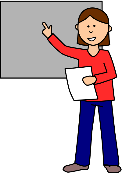 Student classroom presentation clipart