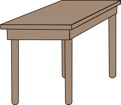 Student desk clipart