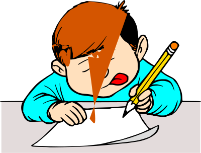 Student Writing (#1) clipart