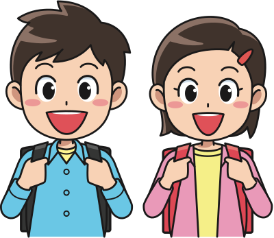 Students with backpacks (#1) clipart