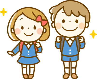 Students with backpacks (#2) clipart