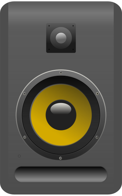 Studio monitoring loudspeaker clipart