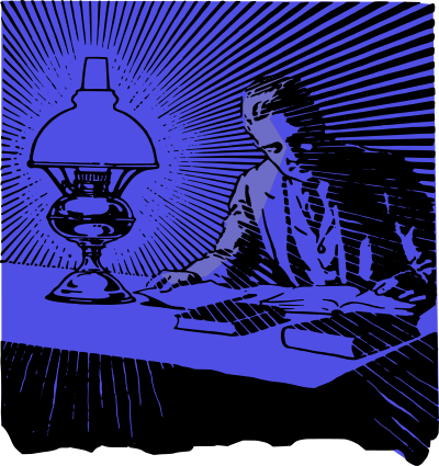 Study With Lamp - Colour Remix clipart