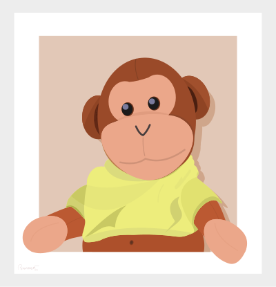 Stuffed Teddy Monkey clipart