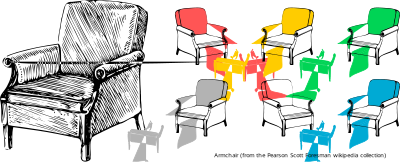 Stylised Armchair clipart