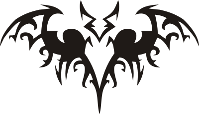 Stylised bat clipart