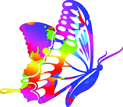 Stylised butterfly clipart