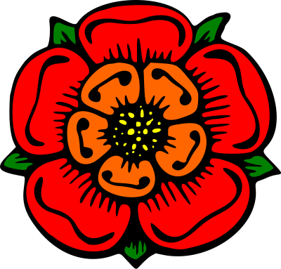 Stylised flower (colour) clipart