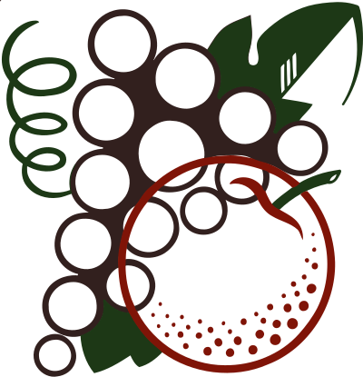Stylised fruit clipart