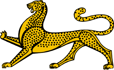 Stylised leopard clipart
