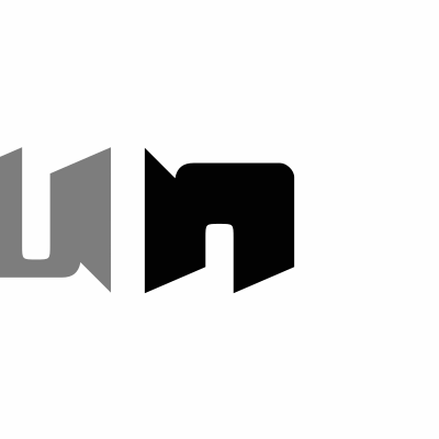 Stylised Letter 'u' and 'n' clipart