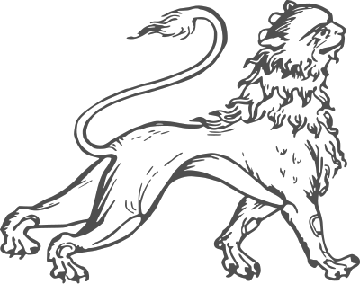 Stylised lion 3 clipart