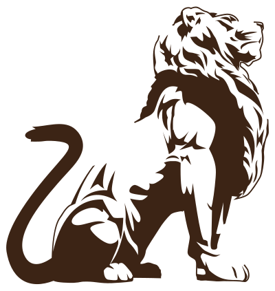 Stylistic Lion Silhouette clipart