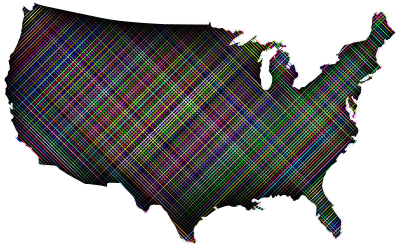 Stylized America Grid Design clipart