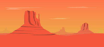 Stylized Arches National Park clipart