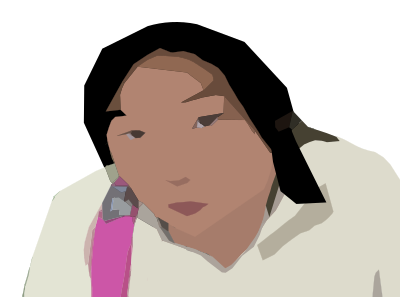 Stylized Asian Lady clipart